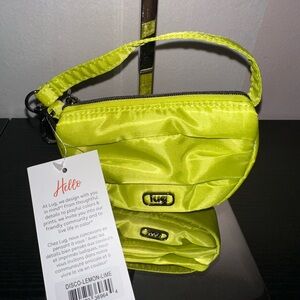 Lug Disco Pouch NWT Lemon Lime